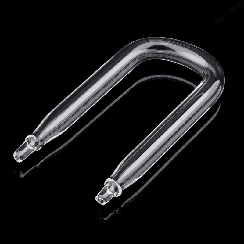 WEAVERBIRD U Shape CO2 Diffuser Aquarium Fish Tank Spacing 0.59" (15mm) Carbon Dioxide Regulator Check Glass Tube - Image 1